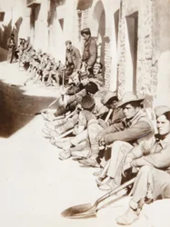 Kriegsgefangene, die an der Aragon-Front gefangen genommen wurden